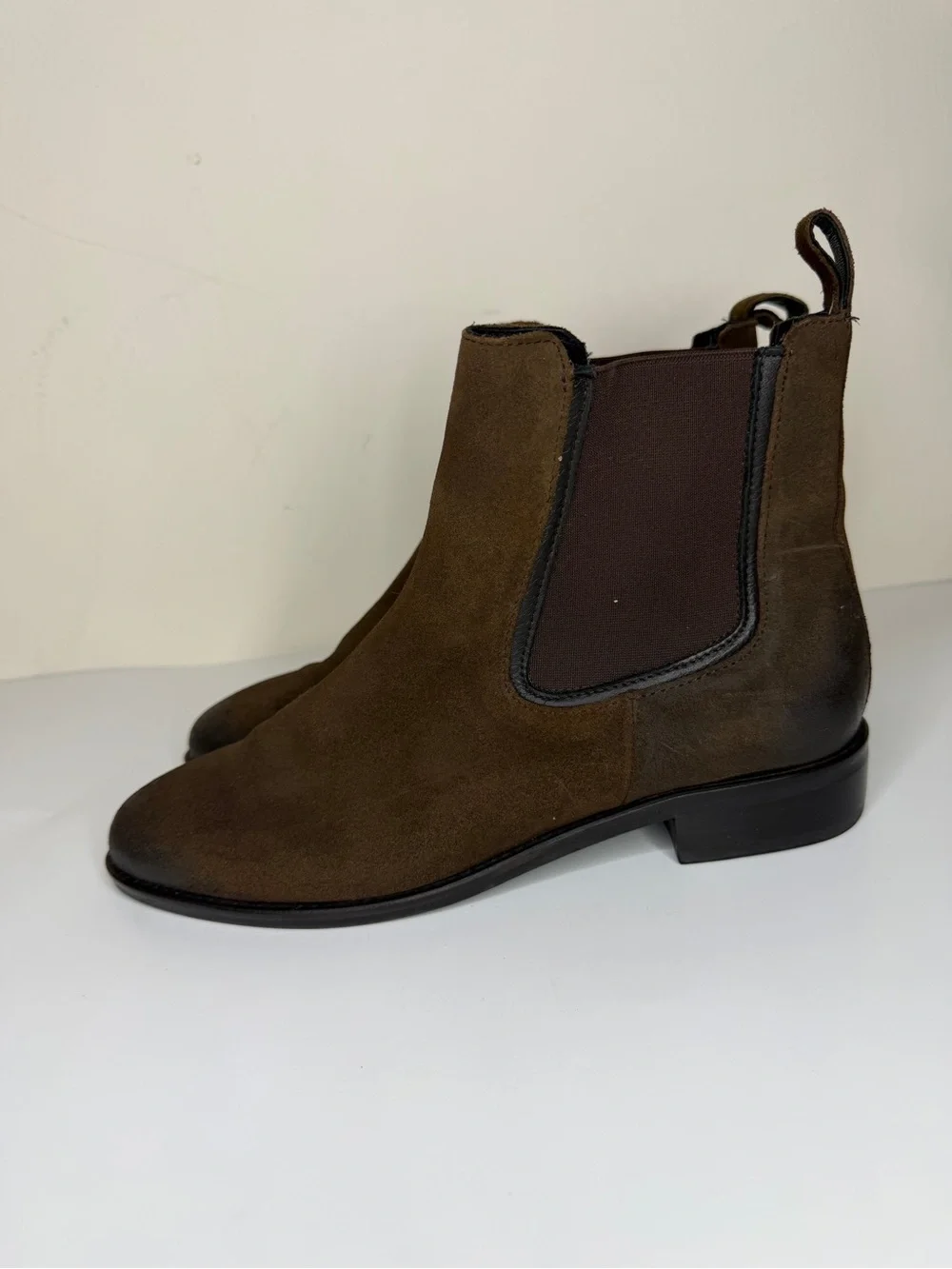 Thursday Boot Co Everyday Chelsea Brown Leather Ankle Boots Booties Women Size 9
